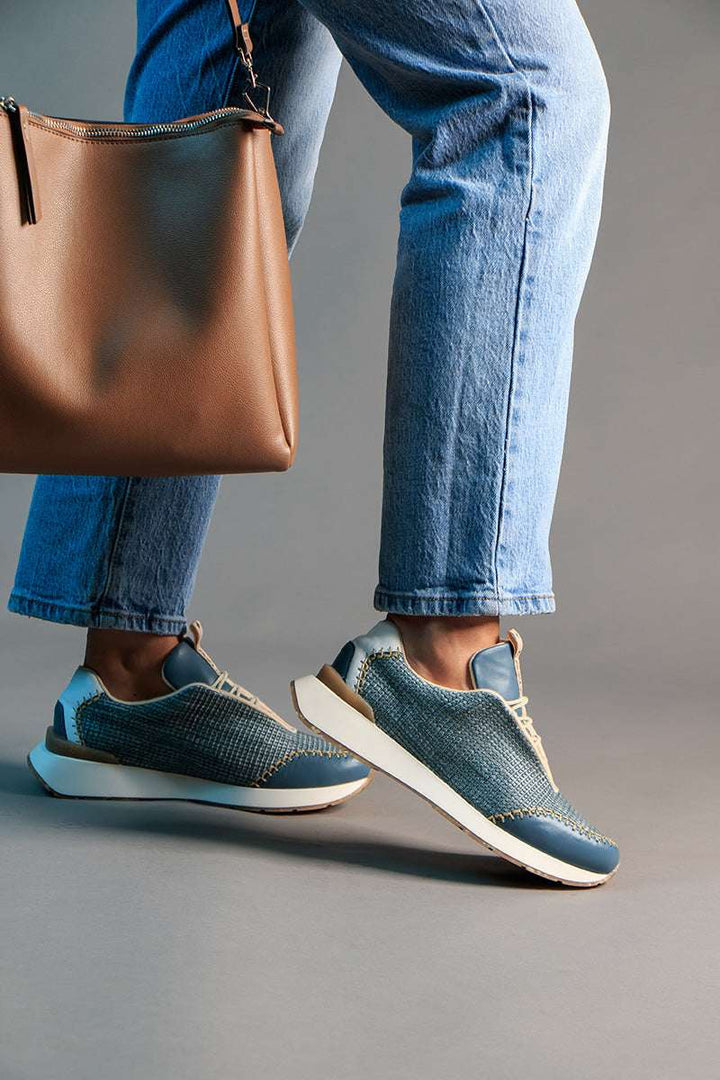 mySNEAKER RAFIA Petrol