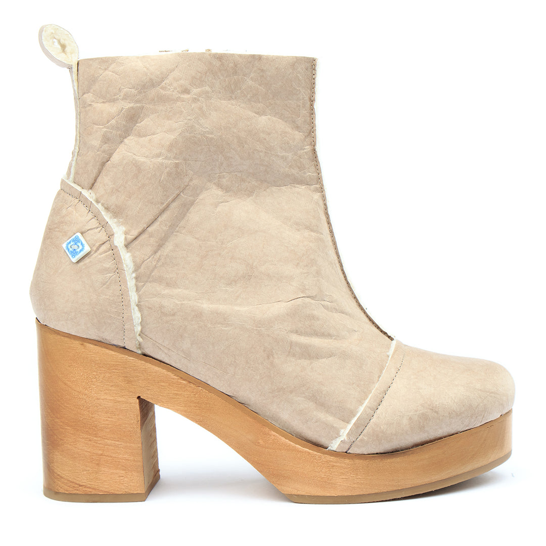 Botas vegan salto alto senhora