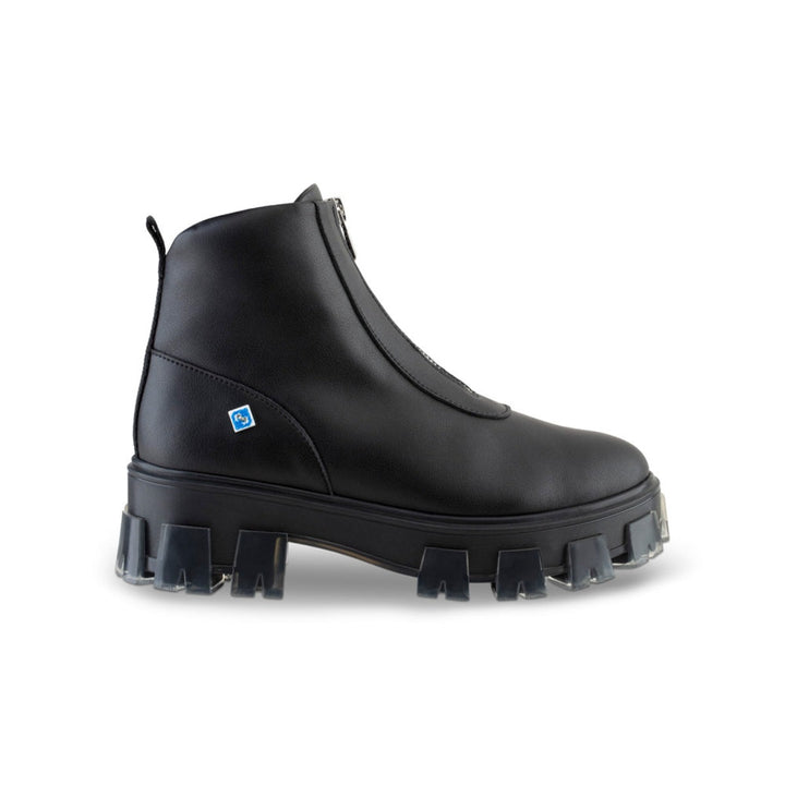 Botins pretos de mulher vegan